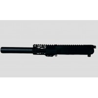 AR-9 9MM 4.5" SLICK SIDE PISTOL UPPER ASSEMBLY  /7" FAKE CAN / BCG & CH / NON LRBHO