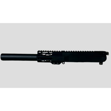 AR-9 9MM 4.5" SLICK SIDE PISTOL UPPER ASSEMBLY  /7" FAKE CAN / BCG & CH / NON LRBHO