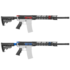 AR-15 5.56/.223 16" CARBINE RIFLE KIT / 12" M LOK / TRIBAL / ACCENT COLOR OPTION - RED / BLUE