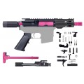 AR-15 5.56/.223 5" MICRO PISTOL KIT /4" MLOK / COLOR ACCENT - RED / PINK