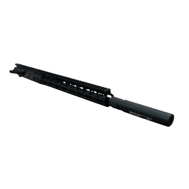 AR-15 5.56/.223 16" M4 "BLACK CANON" UPPER ASSEMBLY / 7" CAN / MLOK