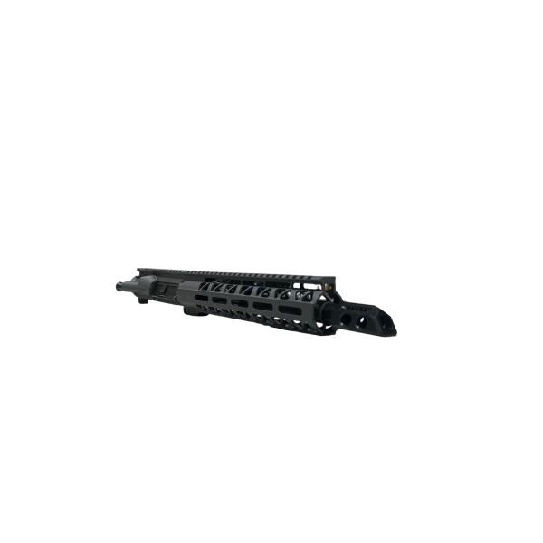 Moriarti AR-15 300 Blackout 10.5" Diamond Cut 10" Mlok Upper Assembly / Slanted Muzzle / Sniper Grey