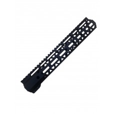 MORIARTI AR-15 12" M-LOK Slim Profile Free Float Handguard / Diamond Cut - Ultra Lightweight, Made in USA