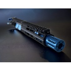 AR-15 300 Blackout 7.5" Mlok Upper Assembly / Blue Shroud / Blue Accents / Charging Handle Included