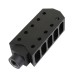 AR-15 Rifle Barrett Style Muzzle Brake with Jam Nut, 1/2x28 - Extended