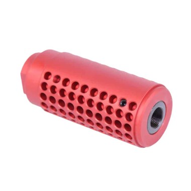 AR-15/AR-10 Micro Slip Over Socom Style Fake Suppressor – Anodized Red – Choose Thread