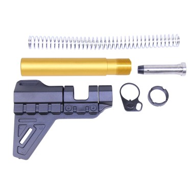 AR-15 MICRO BREACH PISTOL BRACE KIT - ANODIZED GOLD