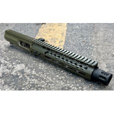 AR 10MM 10″ Pistol Caliber Side Charging Complete Upper / BCG / LRBHO / OD Green