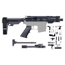 AR-15 5.56/.223 5" COMPRESSION SERIES MICRO PISTOL KIT / SBA3