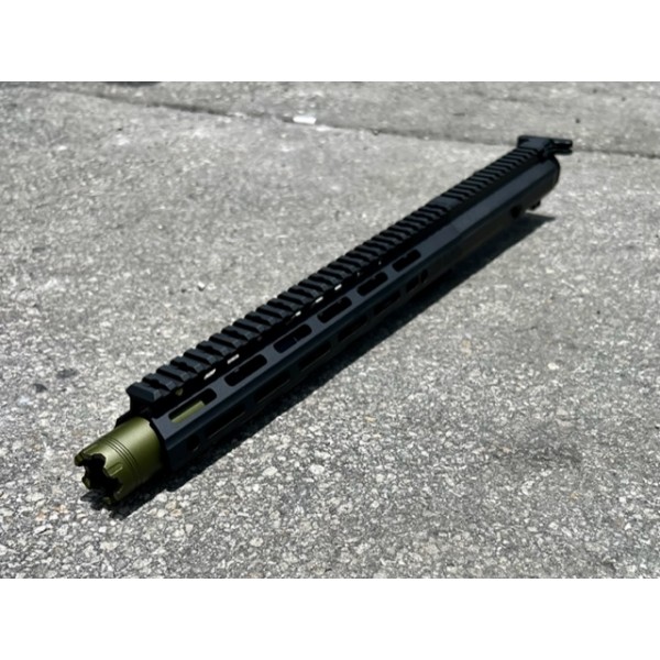 AR-15 5.56/.223 10.5" Mlok Upper Assembly / Green Accents