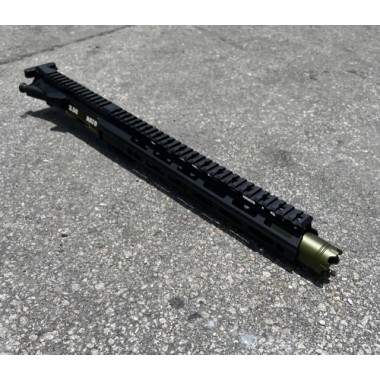 AR-15 5.56/.223 10.5" Mlok Upper Assembly / Green Accents