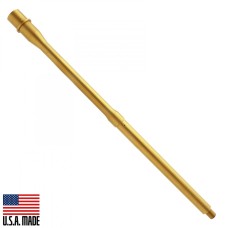 AR-15 .223 Wylde 18" Mid Length Barrel 1:7 Twist / Gold Finish