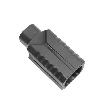 AR-15/AR-10 Muzzle Diverter | Steel Flash Can | Choose TPI | Black Finish