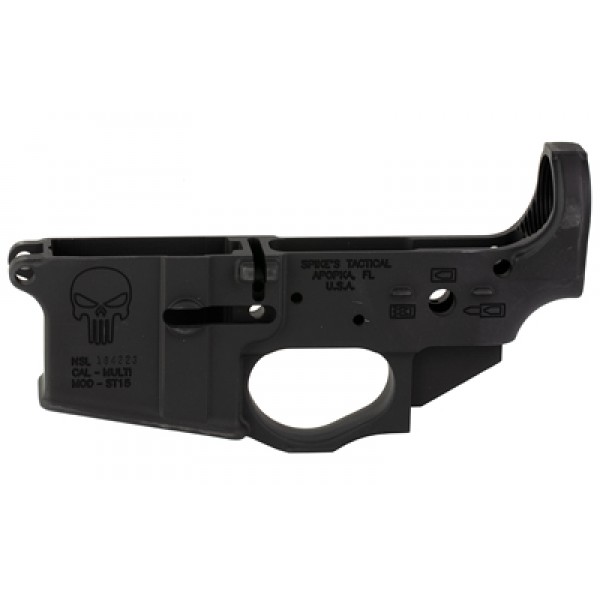AR-15 Spikes Tactical Stripped Lower Receiver - PUNISHER