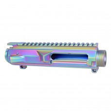 AR-10 Flat Top Billet Upper Receiver / DPMS Low Profile / Rainbow PVD Finish