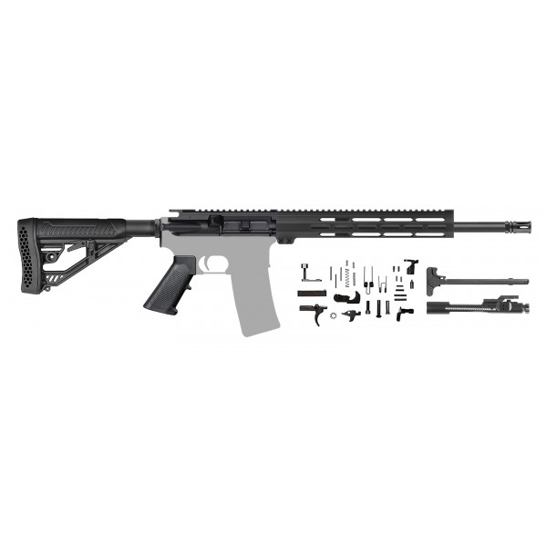 AR-15 7.62x39 16" Rifle Build Kit / 12" Mlok / Adaptive Stock
