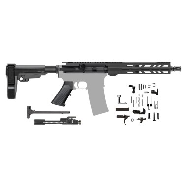 AR-15 5.56/.223 10.5" Pistol Kit / M-LOK / SBA3 Brace - Complete Build Kit (80 Lower Not Included)