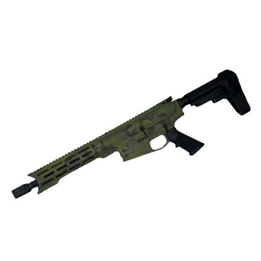 MA-10 .308 WIN MORIARTI ARMAMENTS 10.5" PISTOL / PARTIZAN CAMO / SBA3