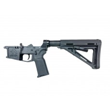 Moriarti MA-9 9mm Billet Lower Receiver - Glock Style, AR-9 and AR-40 S&W, Magpul MOE Stock, Anodized