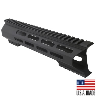 AR-10 10" Super Slim Light Free Float Handguard "C" Cut / MLOK