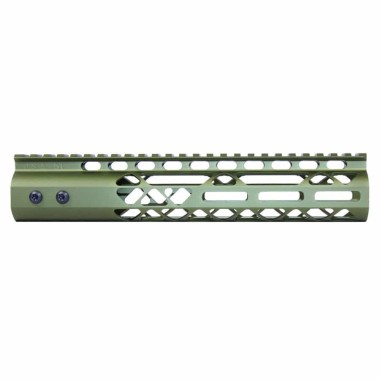 AR-15 10" Air Lite M-LOK Free Floating Handguard with Monolithic Top Rail | Choose Color: Red, Black, Blue, Green, Gold, FDE