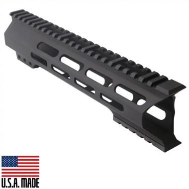 AR-15 10" Super Slim Light Free Float Handguard "C" Cut - M-LOK, 7075-T6 Aluminum, Black Anodize