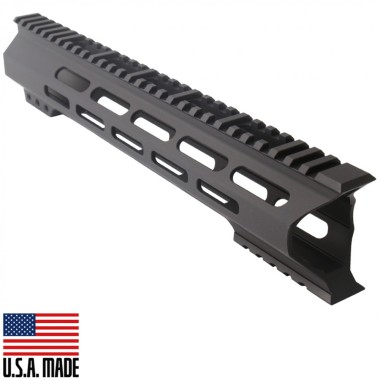 AR-15 12" Super Slim Light Free Float Handguard "C" Cut - M-LOK, 7075-T6 Aluminum, Black Anodized