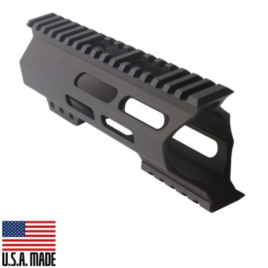 AR-15 7" Super Slim Light Free Float Handguard "C" Cut - M-LOK, Black Anodized