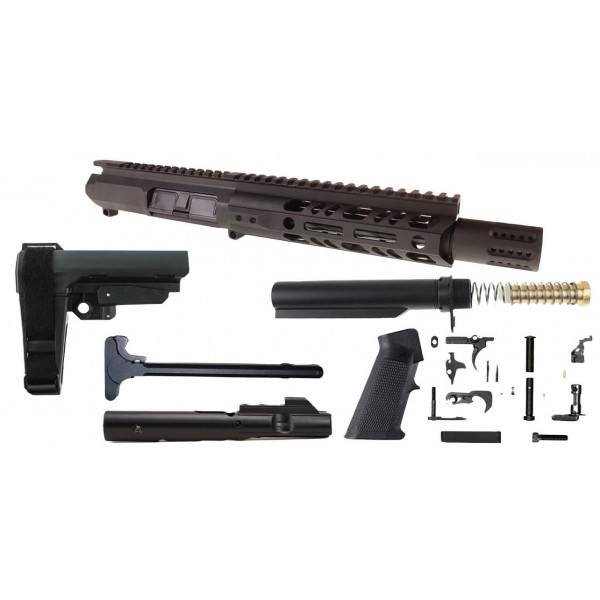 AR-45 45 ACP 7.5" Micro Pistol Build Kit / Shroud / Mlok / SBA3
