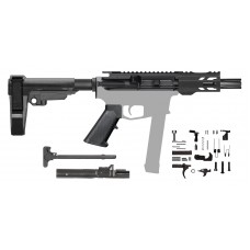 AR-9 9MM 4.5" Mini Pistol Build Kit w/ SBA3 Brace - M-Lok / Non-LRBHO