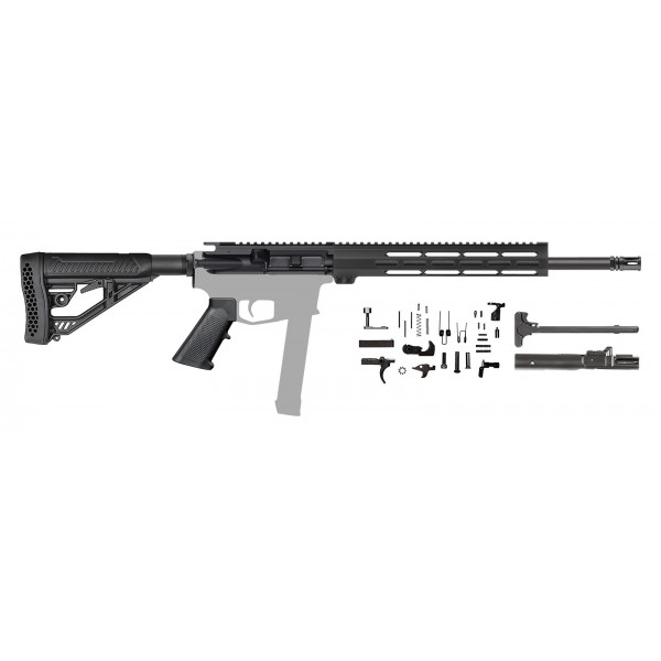 AR-9 9MM 16" carbine tactical rifle kit / 12" Mlok / Adaptive Stock