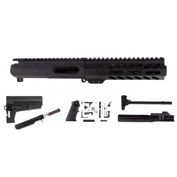 AR-9 9MM 9" Complete Pistol Kit / Shockwave / Knurled Cone / Slick Side