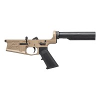 Aero Precision M5 (.308) Carbine Complete Lower Receiver / A2 Grip, No Stock - FDE Cerakote