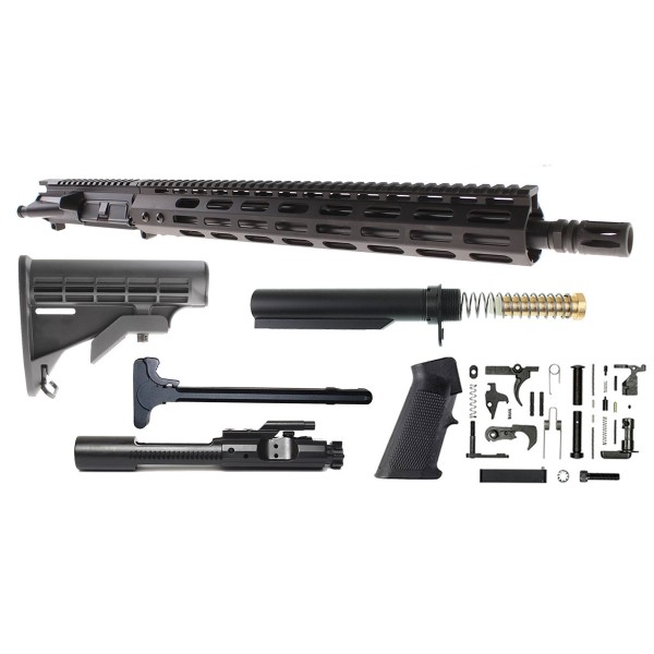 AR-15 5.56/.223 16" M4 Tactical Rifle Kit / 15" Mlok / LE Stock