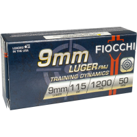 Fiocchi Training Dynamics 9mm Luger 115 gr Full Metal Jacket - 50Rnd