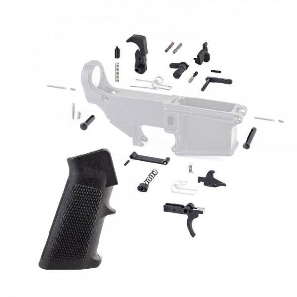 AR-15 Lower Parts Kit w/ Standard Grip & Trigger Guard