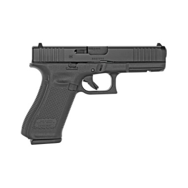 Glock G17 Gen5 9MM Full-Size Pistol, 4.49" Barrel, 17-Round Capacity, Front Serrations, 3 Magazines