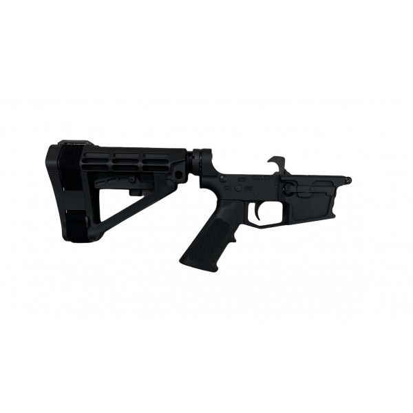 AR-45 Moriarti Pistol Billet Lower Receiver/ SBA4 Adj Brace / Glock Style Mags