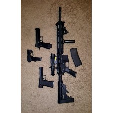 AR-15 300 AAC Blackout 16" Classic Quadrail Build Kit – Customizable Color Options