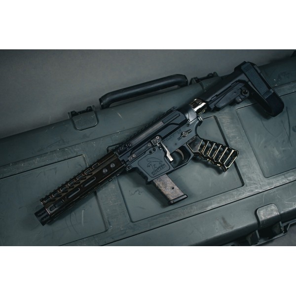 AR-45 45 ACP Moriarti Arms 7.5" Slick Side Pistol / Black Chrome /LRBHO