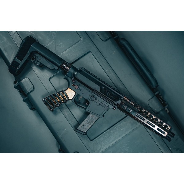 AR-45 45 ACP Moriarti Arms 7.5" Slick Side Pistol / Black Chrome /LRBHO