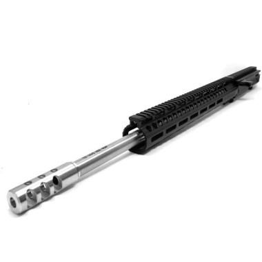 AR-10 .308 20" Stainless M-Lok Upper Assembly – Side Charging, Nitride Muzzle Brake, DPMS Compatible