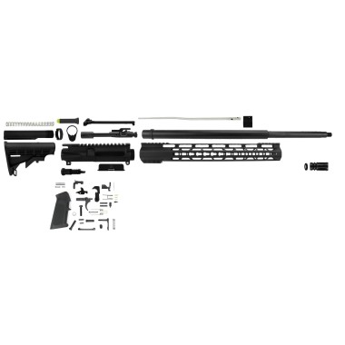 AR-15 5.56/.223 20" RIFLE NITRIDE RIFLE KIT /15" MLOK /LE STOCK