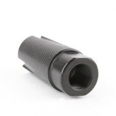 AR-15 Low Concussion Muzzle Brake 1/2x28 Pitch TPI Knurled - 6 ports