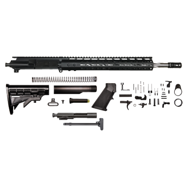 AR-15 5.56/.223 16" stainless steel spiral rifle kit /12" mlok rail