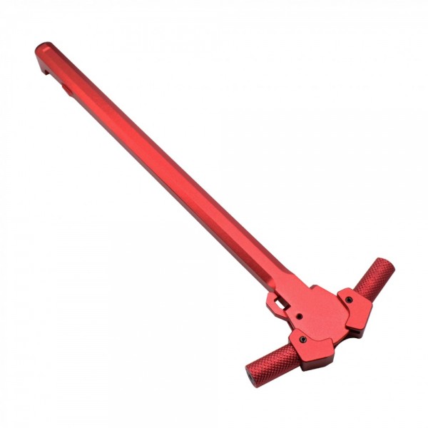 AR-10 Red Tactical Charging Handle - Ambidextrous