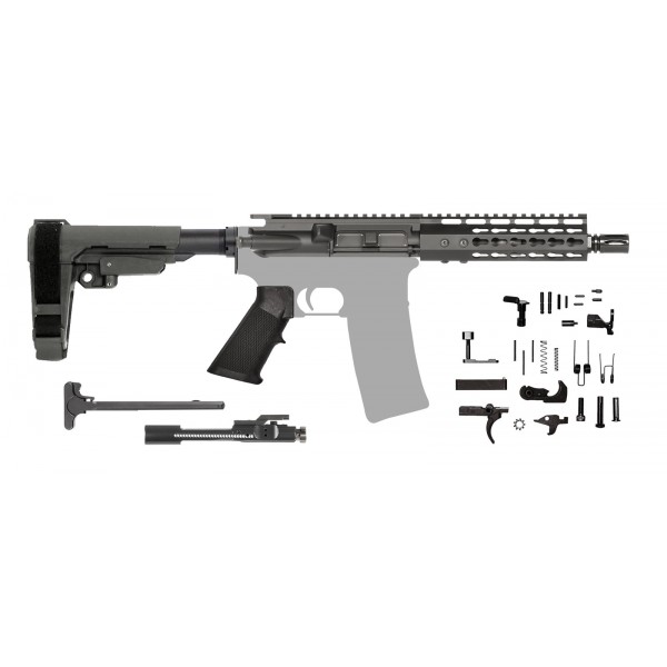 AR-15 300 AAC  7.5" pistol kit - MLOK / SBA3 / SHORTIE