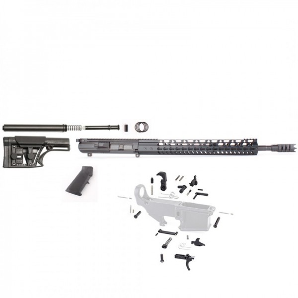 AR-10 .308 18"  SPR Shark Rifle Kit / 15" Mlok / Luther Stock