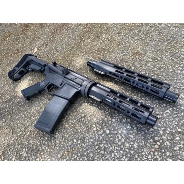 AR-15 Moriarti Duo TakeDown Semi Auto Pistol | 5.56 Nato 10.5" & 300 Blackout 7.5" | SBA3 Brace