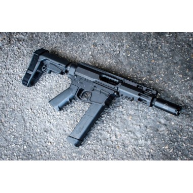 Moriarti Arms MA-45 4" Side Charger .45 ACP Pistol | LRBHO, SBA3 Brace, Cone Muzzle Brake